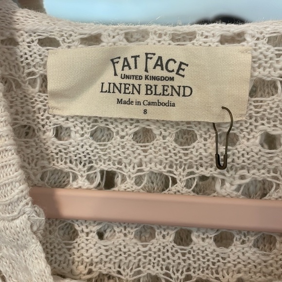 FatFace Linen Blend Beach Hoodie Sweater - Picture 5 of 12